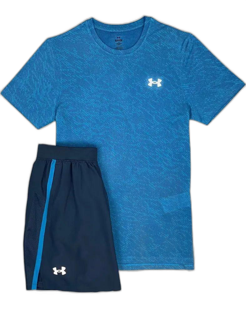 Under Armour Blue / Navy Short Set