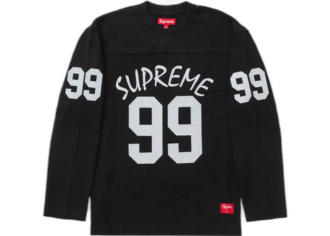 99 L/S Football Top Black