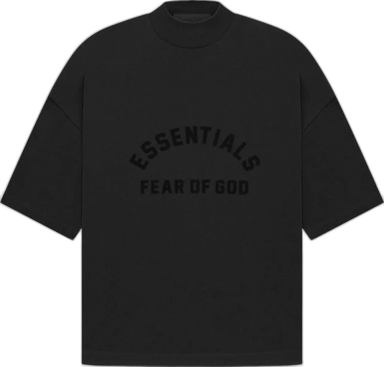FEAR OF GOD ESSENTIALS 'JET BLACK' T SHIRT