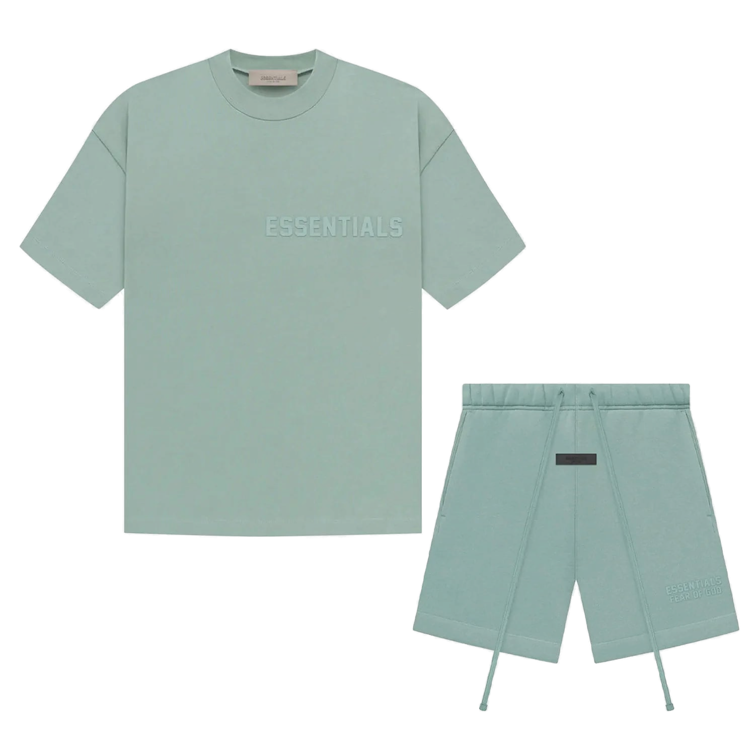 FEAR OF GOD ESSENTIALS 'SYCAMORE' SHORT SET