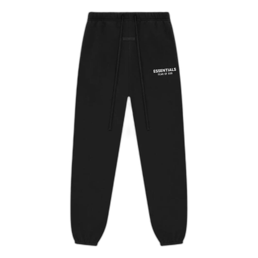 FEAR OF GOD ESSENTIALS SS25 'JET BLACK' JOGGERS