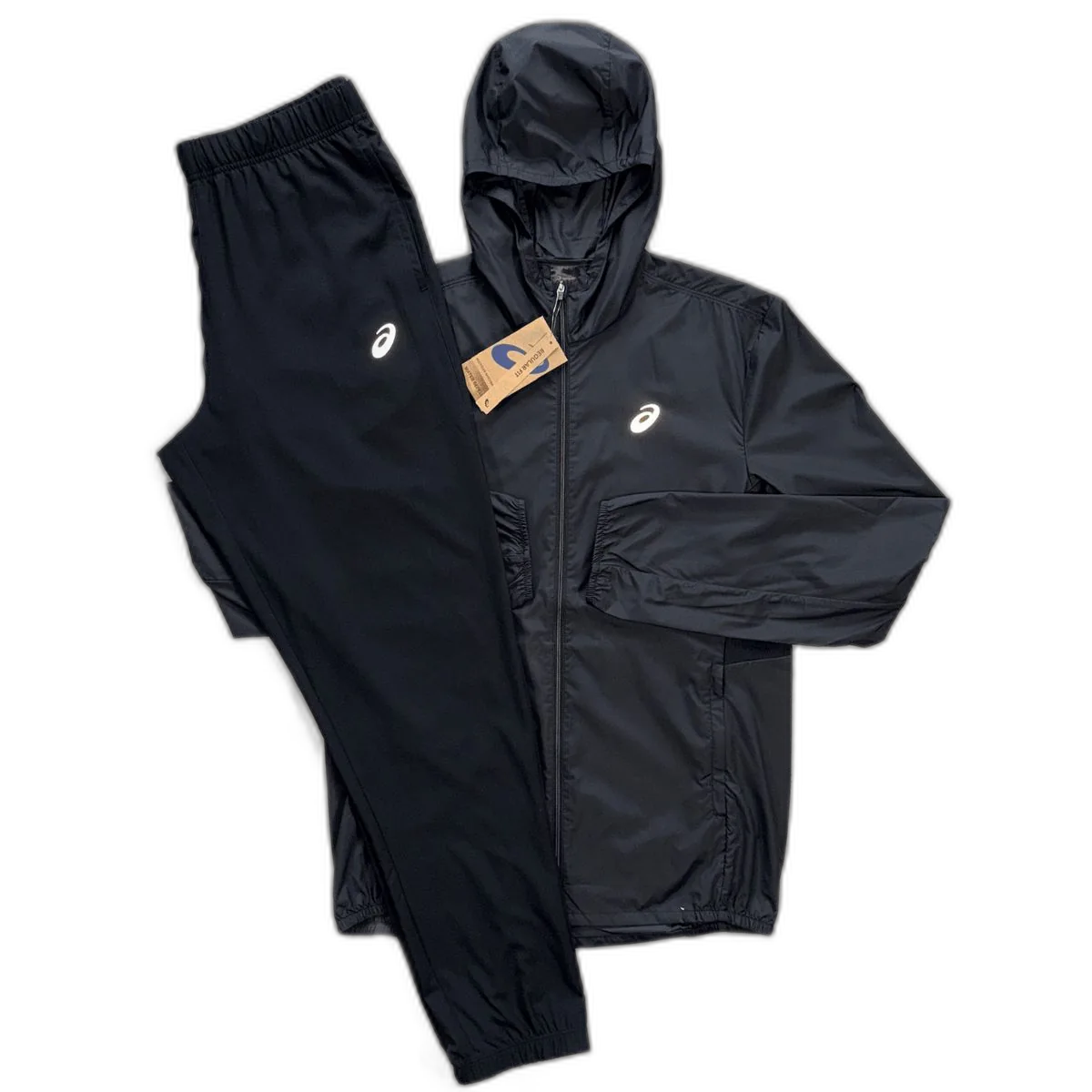 Asics Black Full Tracksuit