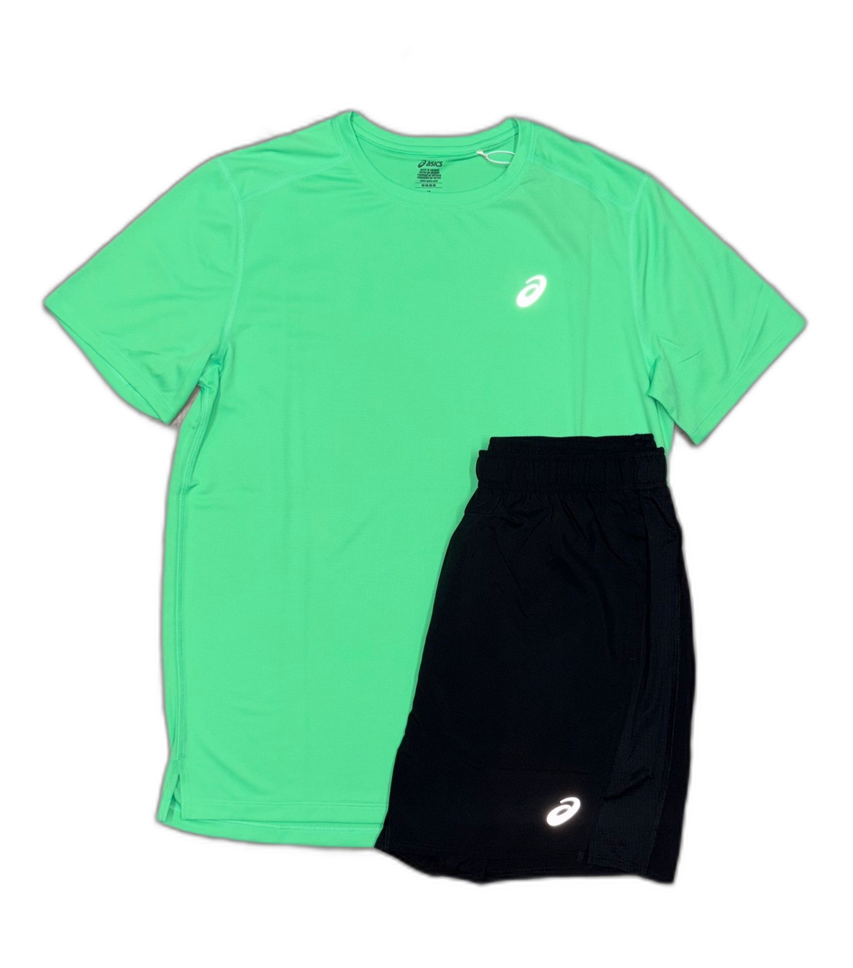 Asics Green Short Set