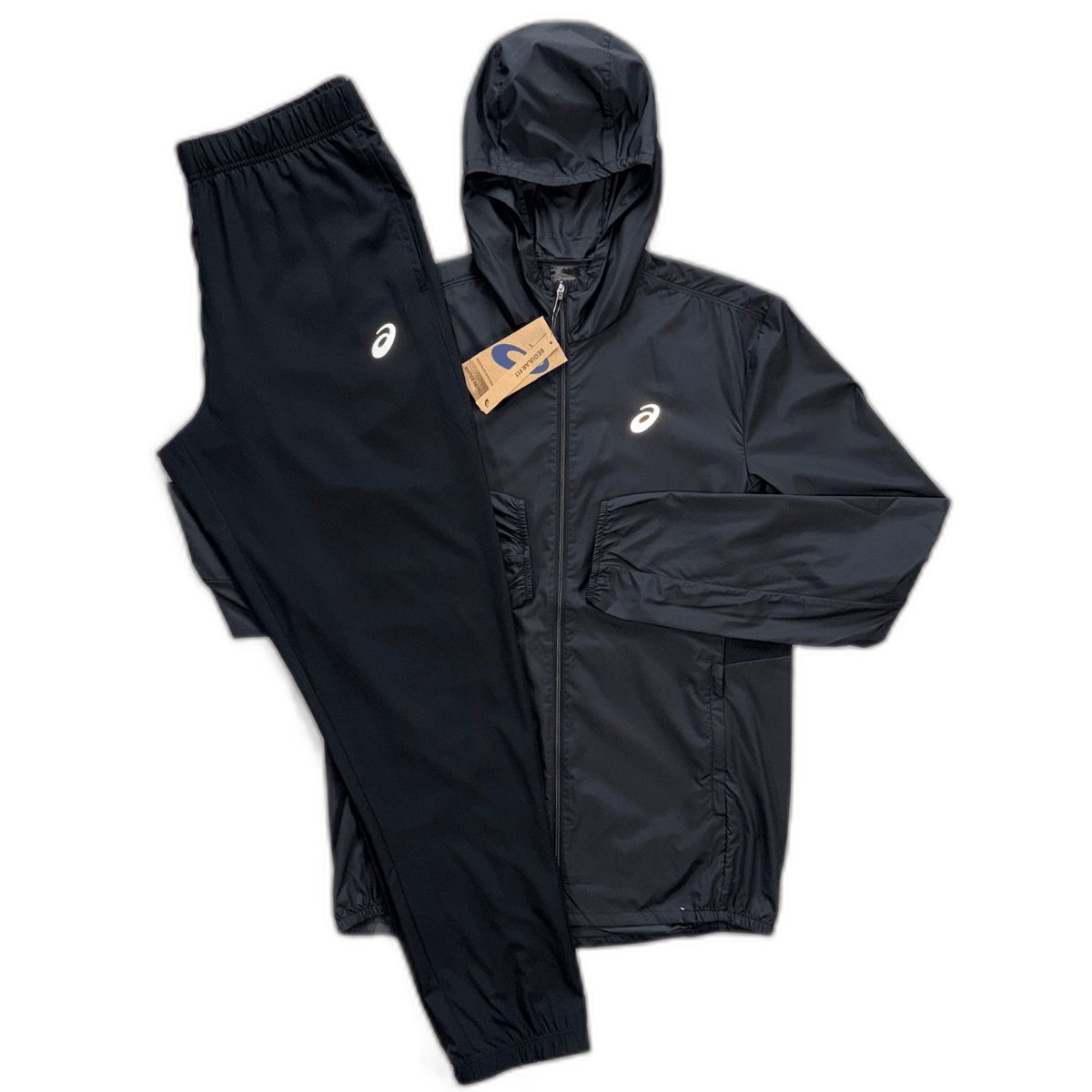 Asics Black Full Tracksuit
