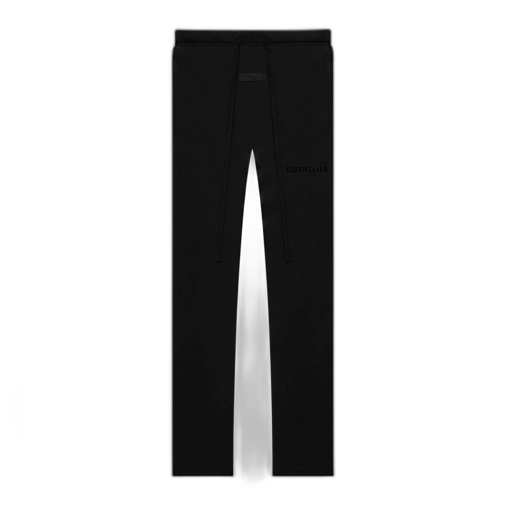 FEAR OF GOD ESSENTIALS 'BLACK' UNCUFFED JOGGERS