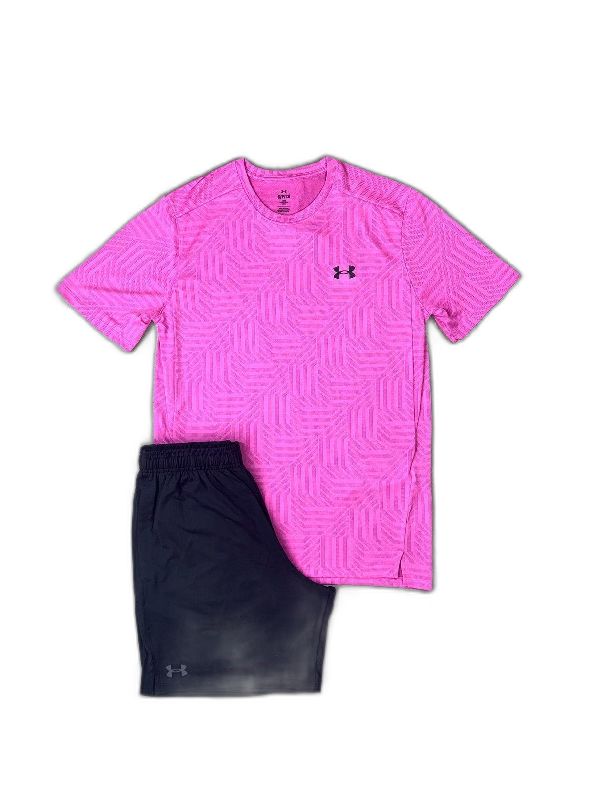 Under Armour Pink Geo Short Set