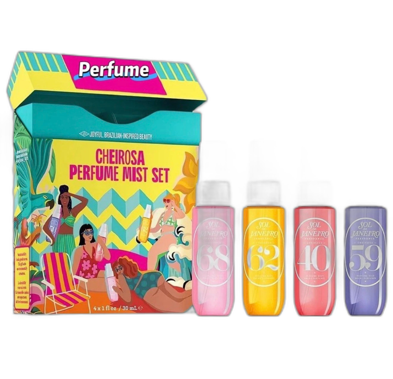 Sol de Janeiro Cheirosa Perfume Mist Set | '40 '59 '62 '68 | 4x 30ml Set