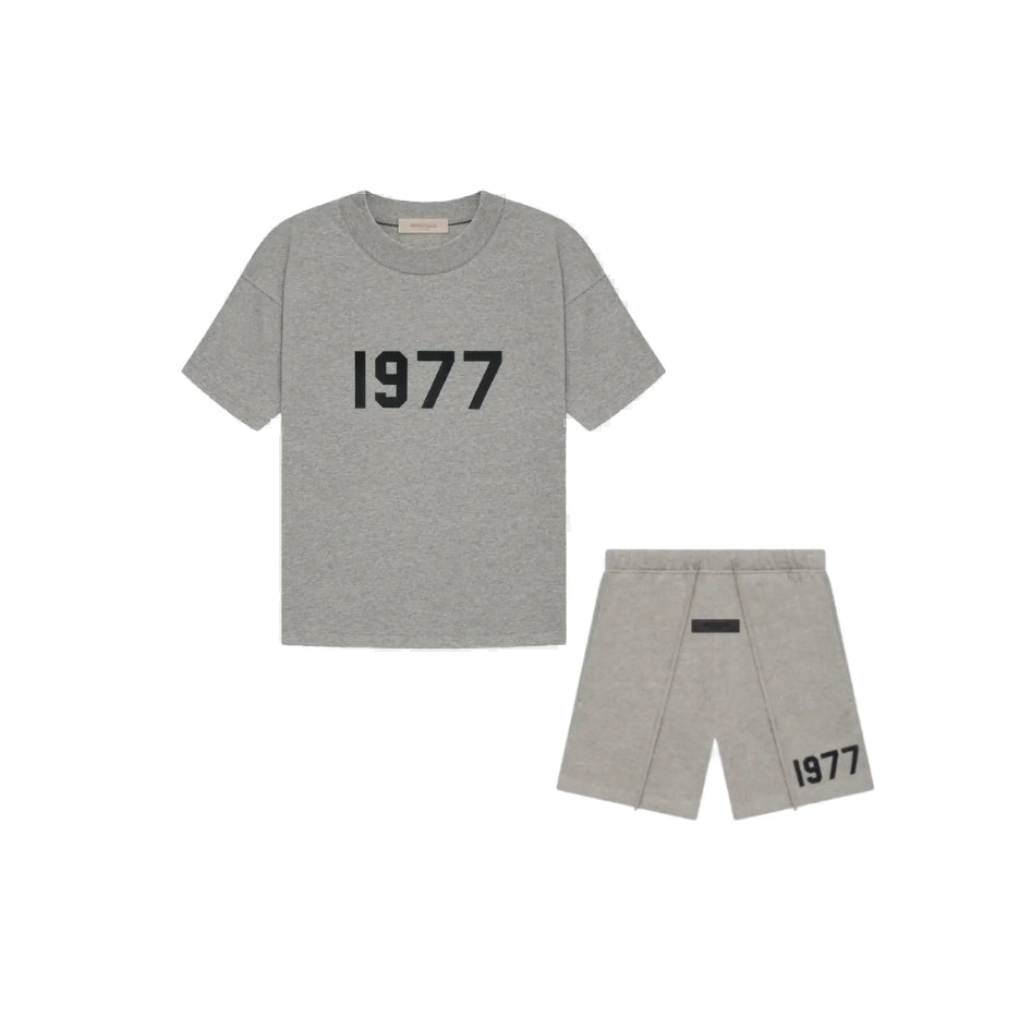 FEAR OF GOD ESSENTIALS 1977 'DARK OATMEAL' SHORT SET