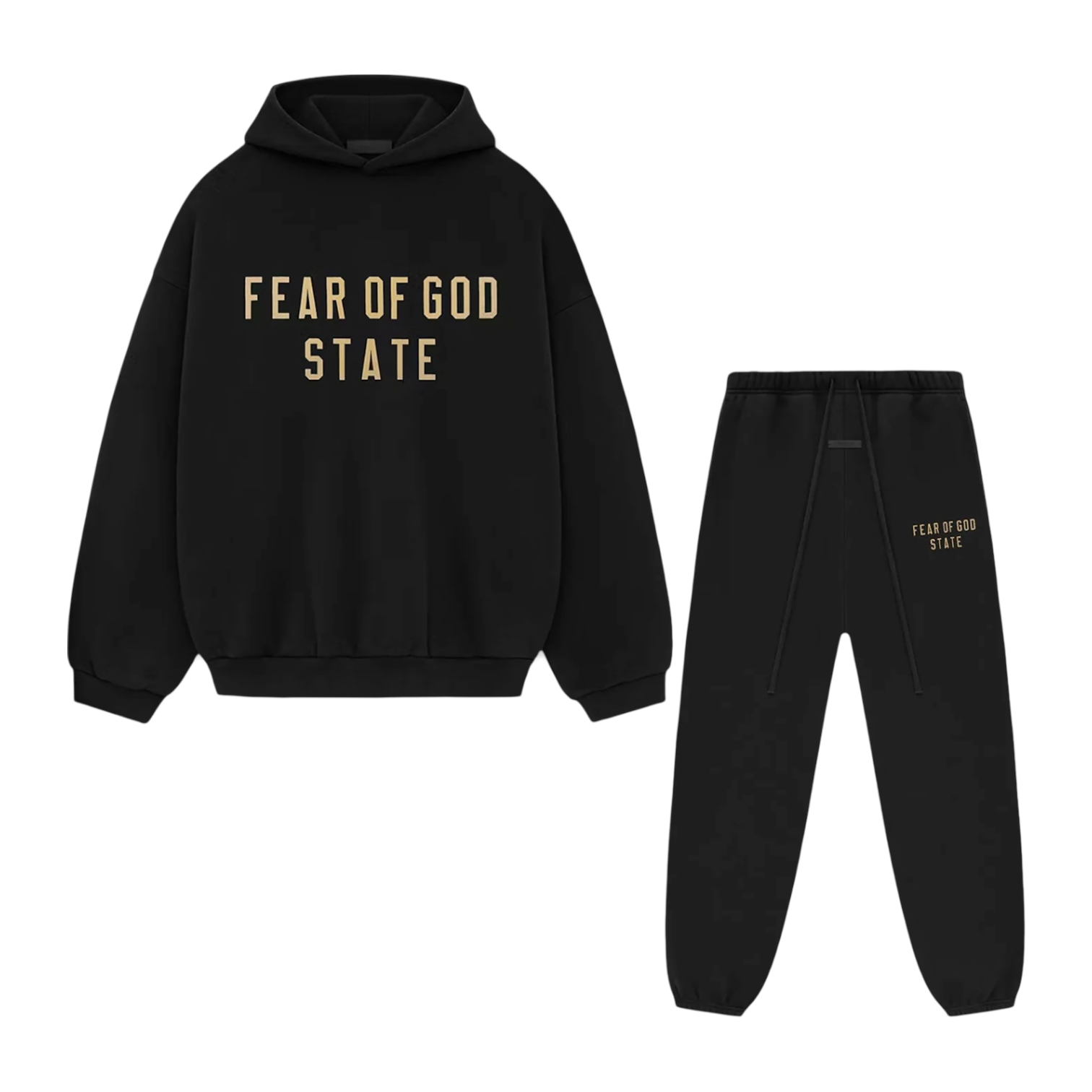 FEAR OF GOD FW24 ESSENTIALS 'BLACK' TRACKSUIT