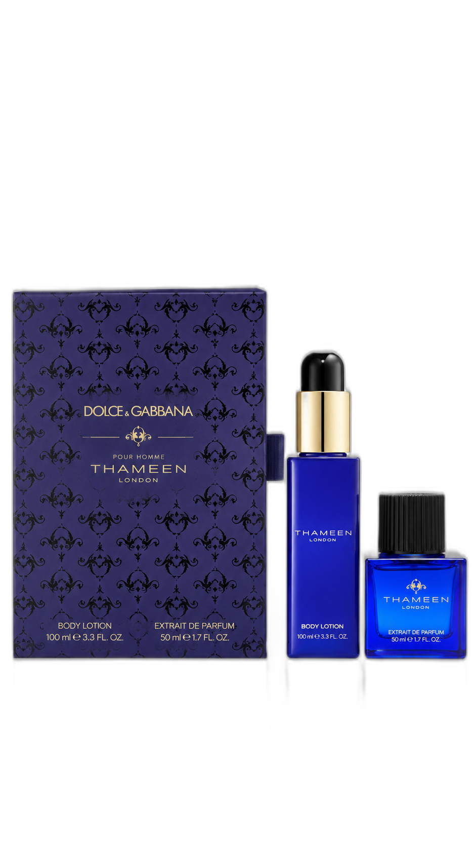 Thameen Carved Oud 50ml Extrait De Parfum Gift Set & Body Lotion 100ml Perfume