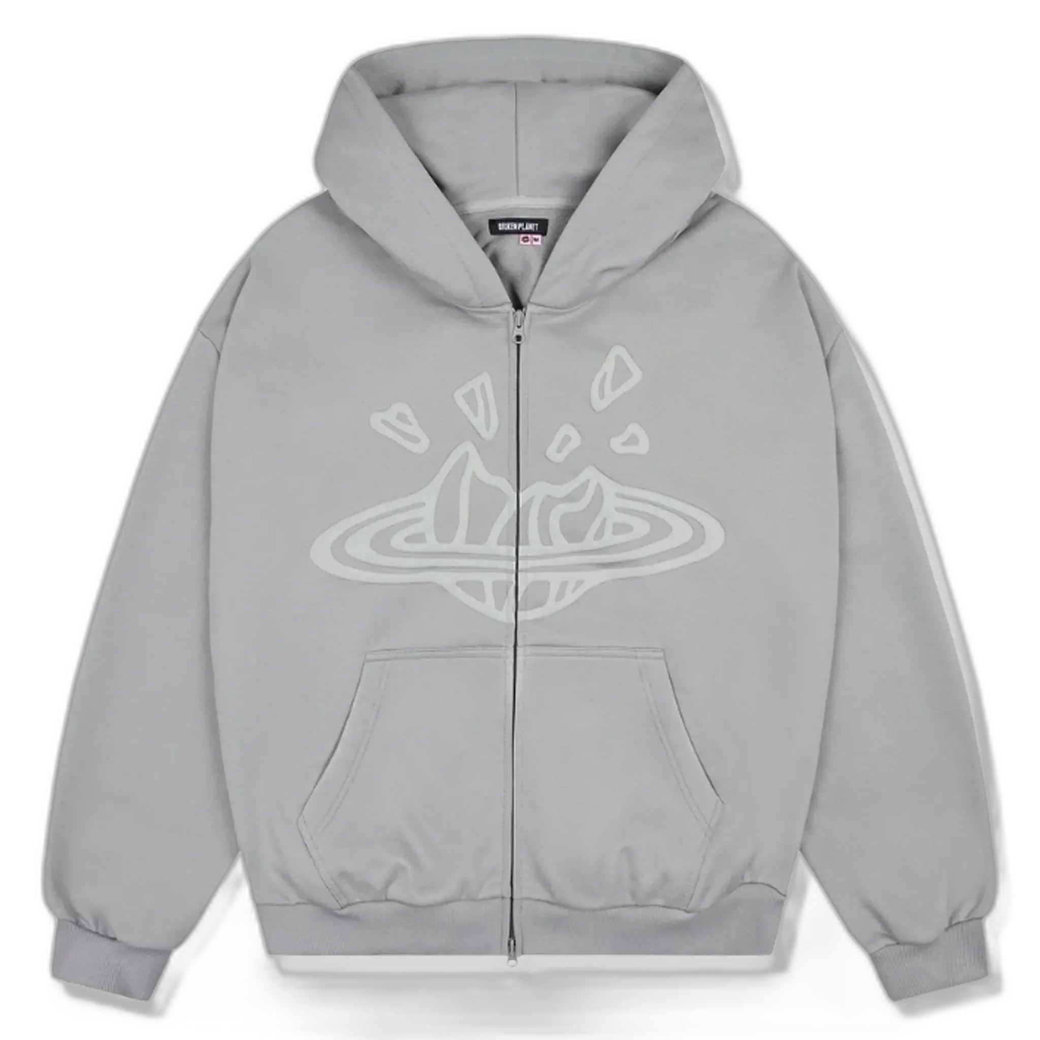 BP DARK GREY ZIP UP HOODIE
