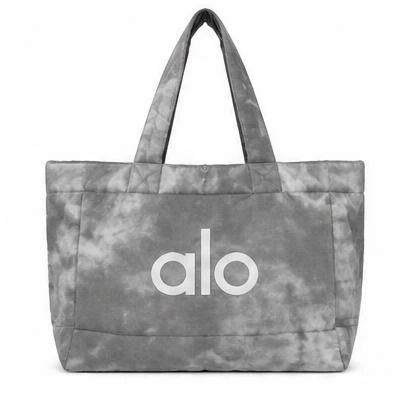 Alo Yoga Large Tote Bag Grey Tie Dye