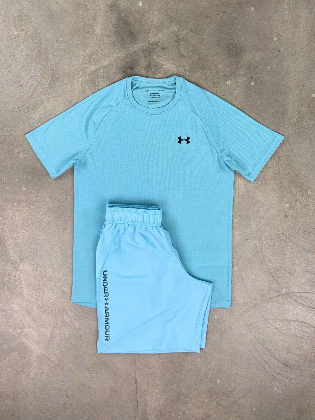 Under Armour Light Blue Short Set