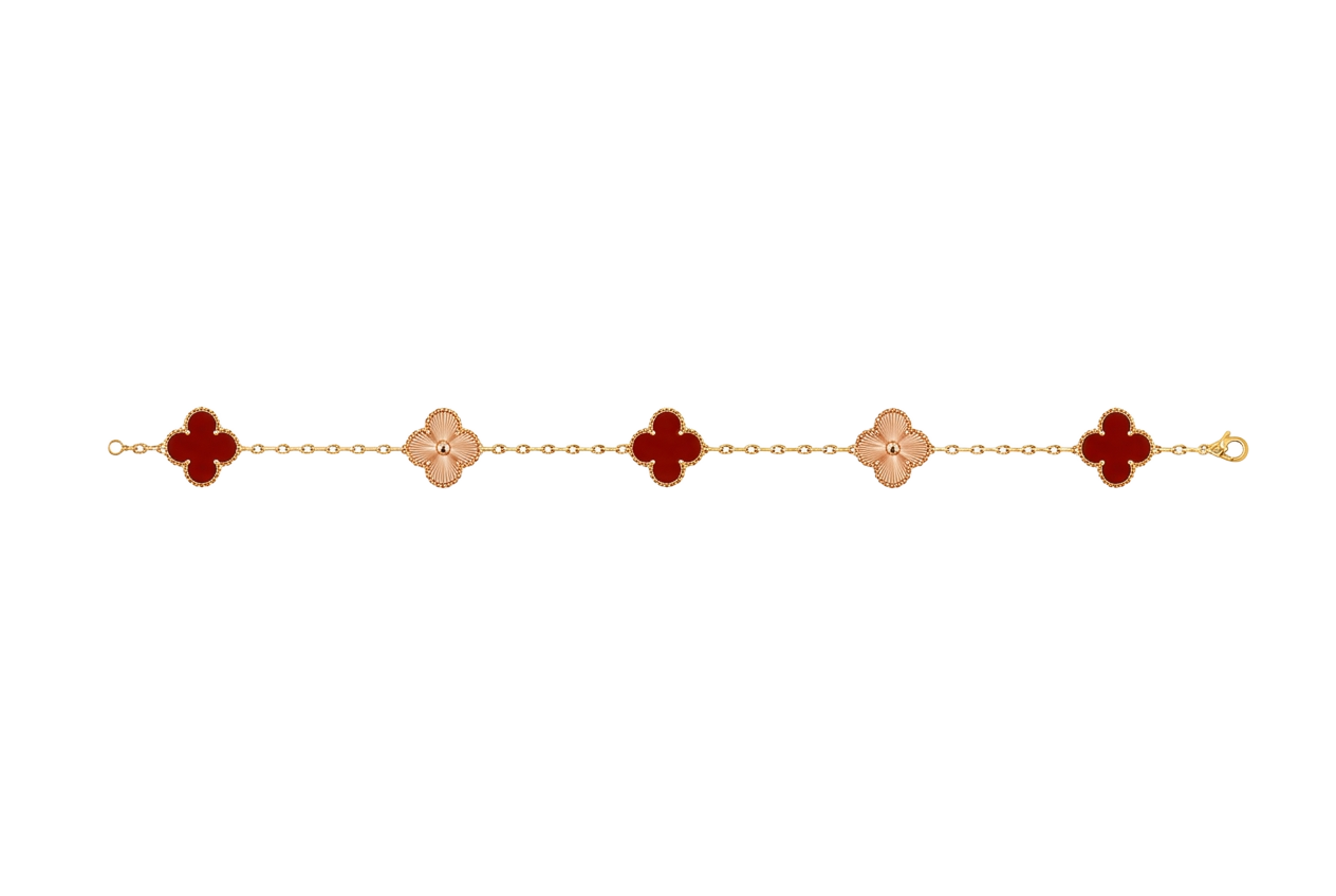 Van Cleef & Arpels Vintage Alhambra 5 Motif Bracelet